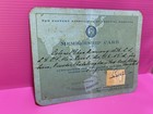 Siam Thailand Bangkok  Netherlands Member Card  Medicine Revenue Stamp 1925 Free