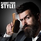 Beard Brush For Men With Beard   Mustache Comb Set  Beard Grooming   Care Kit   