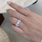 2 40 Ct Round-cut Vs1 ef Lab Grown Diamond Solitaire Wedding Ring 14k White Gold