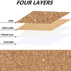 Self Adhesive Cork Roll With Backing Thick 0 06 17 3in X 3 9ft Natural Cork