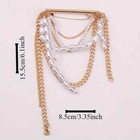 Exquisite Pearl Chains Brooches Pins For Women Fashion Vintage Tassel Corsage