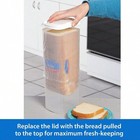 Transparent Bread Box Plastic Fresh-keeping Toast Storage Holder With Lid1394