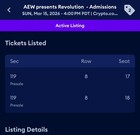 Aew Revolution 2026 Tickets Los Angeles Mjf 2 Available Read Description 
