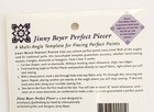 Jinny Beyer Perfect Piecer Multi Angle Acrylic Quilting Ruler Template