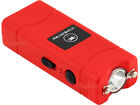 Vipertek Stun Gun Micro Mini Red Vts-881 390 Bv Rechargeable Led Flashlight