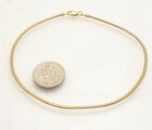 1 6mm Solid Snake Chain Link Ankle Bracelet Anklet Real 14k Yellow Gold 