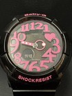 Working Item Casio Baby G Bga 130 Black Pink Wristwatch Shock Resist Casio 5194