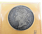 1881 H 50   Fifty Cents Coin Canada  925 Silver Ag 11 62 Grams F Grade