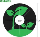 105pcs Seed Pod Label Stickers  Hydroponic Growing 1 5 Inch  Green  Black 
