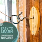 Tiki Toss Hook And Ring Toss Game For Adults   Kids - Surfboard Edition - Short