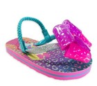 Nickelodeon Jojo Siwa Size  5 6 Girls Purple Bow  Flip Flop Sandals Multicolor