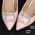 One Pair Crystal Rhinestone Diamante Shoes Clip Buckle High Heel Decoration Chic