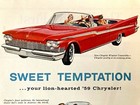 1959 Chrysler 300e Windsor New Yorker Convertible Print Ad 