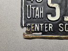      1946 Utah  passenger  License Plate  s-1617 