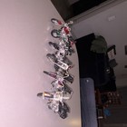 Harley-davidson Lot Of 6 Diecast Model Motorcycles Assorted Colors Collectible