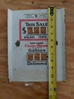 Vintage Small 1940 s-1950 s Porcelain Gas Pump Face Cover