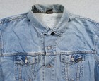 Vintage Alias Wavefront Jacket Mens Large Blue Denim Jean Trucker Software Tech