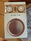 Vintage Zenith Royal 500 Owl Eye Transistor Radio Working Case   Pouch  Works 