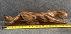 Vtg Mid Century Modern Carved Wood Panther Jaguar