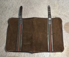 Authentic Vintage Gucci Suitcase Panels With Straps And Brass Buckles