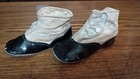 Victorian Edwardian Era Antique High Top Leather Baby Doll Button-up Shoes Boots