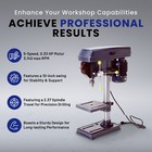 Master Mechanic 10-inch Bench Mount Drill Press W 5 Speed 5 8 Horse Power Motor