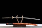 Katana Gold Pattern Red Blade