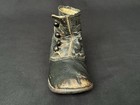 Antique Leather Baby Children Shoe Victorian Black Button Up One Right Foot
