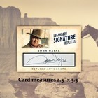 John Wayne Aceo Replica Autograph Classic Western Novelty Collectible Card