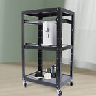 Steel Av Cart Media Cart Computer Desk Laptop Work Desk With Swivel Casters