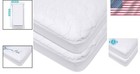 2 Pack Waterproof Quilted Crib Mattress Protectors - Soft   Hypoallergenic 52   