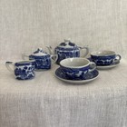 Vintage Blue Willow Childs Tea Set Made In Japan