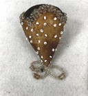 Antique Pin Cushion Emery Hand Made Beaded Strawberry Victorian Original 1800