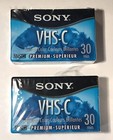 Lot Of 2 Sony Vhs-c Single Camcorder Vhs Tape New Sealed In Original Packaging