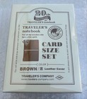 Travelers Notebook Limited Card Size 20th Anniversary Set Brown New