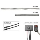 Ledglow Blue Slimline Led Car Underglow Neon Accent Lights Underbody Kit