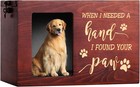 Pet Memorial Urns For Dog Or Cat Ashes  Large Wooden Funeral Cremation Urns W   