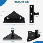 10mm Ball Stud Mounting Brackets For Gas Struts  Lift Supports  Shocks - Set Of