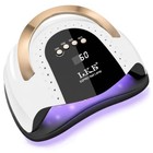 Lke 268w Uv Led Nail Lamp Professional Gel Polish Dryer With Auto Sensor White