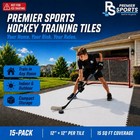Hockey Flooring Tiles For Training - 15 Pack Of 12 X 12        Hockey Floor Mat F   