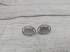 Hickok Cufflinks Silver Color Oval