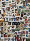 Random Lot Of 150 U s  Postage Stamps - Used On And Off Paper