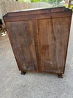 Antique Wooden And Glass Display Cabinet