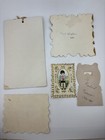 Antique Lot Of 5 - Victorian Style Embossed Die Cut Valentine Greeting Card