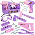 Kids Tool Set With Toy Drill  Toy Tool Box  Construction Tools  Pretend Play   