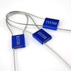 10pcs Numbered Security Steel Cable Seals  Metal Container Seals 10pcs  Blue 