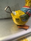 Vintage J Chein Tin Litho Wind Up Duck Toy Made Usa Working Mechanism