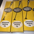 Vintage Lot Of  12 Harris Gooseneck Welding Tips 1890 Models With Box New Used