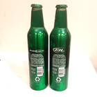 Lot Of 2 Empty Bud Light St Patricks Day Empty Aluminum Beer Bottle