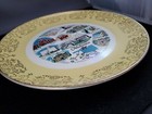 Oklahoma Souvenir Plate 22k Gold